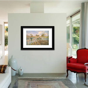 Hoarfrost By Camille Pissarro-Canvas art,Art Print,Frame art,Plexiglass cover