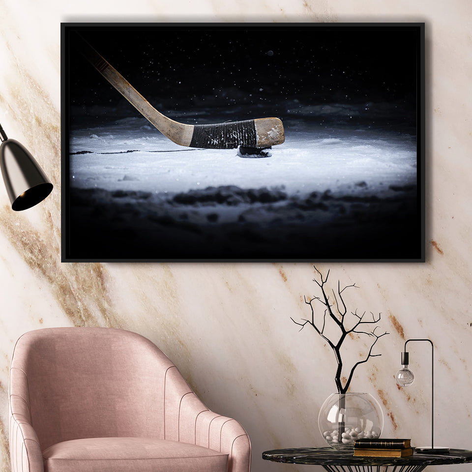 Hockey Canvas Decor Art Framed Canvas Prints Wall Art Decor - Paiting Canvas, Art Prints, Floating Frame