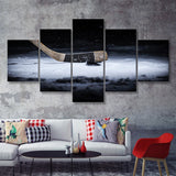 Hockey Canvas Decor Art 5 Piece Canvas Prints Wall Art Decor - Painting Canvas, Multi Panels