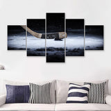 Hockey Canvas Decor Art 5 Piece Canvas Prints Wall Art Decor - Painting Canvas, Multi Panels