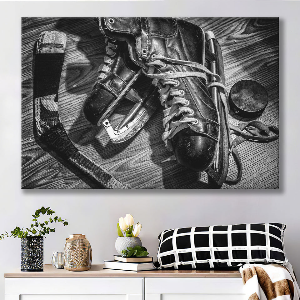 Hockey Equipment Cool Canvas Prints Wall Art Decor - Paiting Canvas, Art Prints, Wall Decor, For Sale