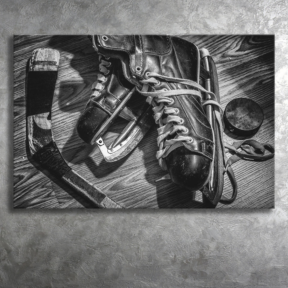 Hockey Equipment Cool Canvas Prints Wall Art Decor - Paiting Canvas, Art Prints, Wall Decor, For Sale