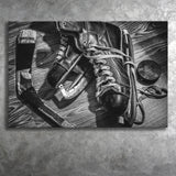 Hockey Equipment Cool Canvas Prints Wall Art Decor - Paiting Canvas, Art Prints, Wall Decor, For Sale
