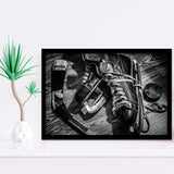 Hockey Equipment Cool Framed Art Prints Wall Decor - Painting Prints, Framed Picture, Home Decor