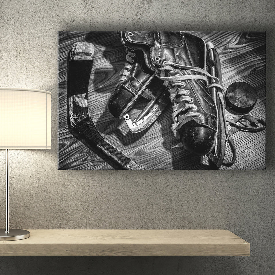 Hockey Equipment Cool Canvas Prints Wall Art Decor - Paiting Canvas, Art Prints, Wall Decor, For Sale