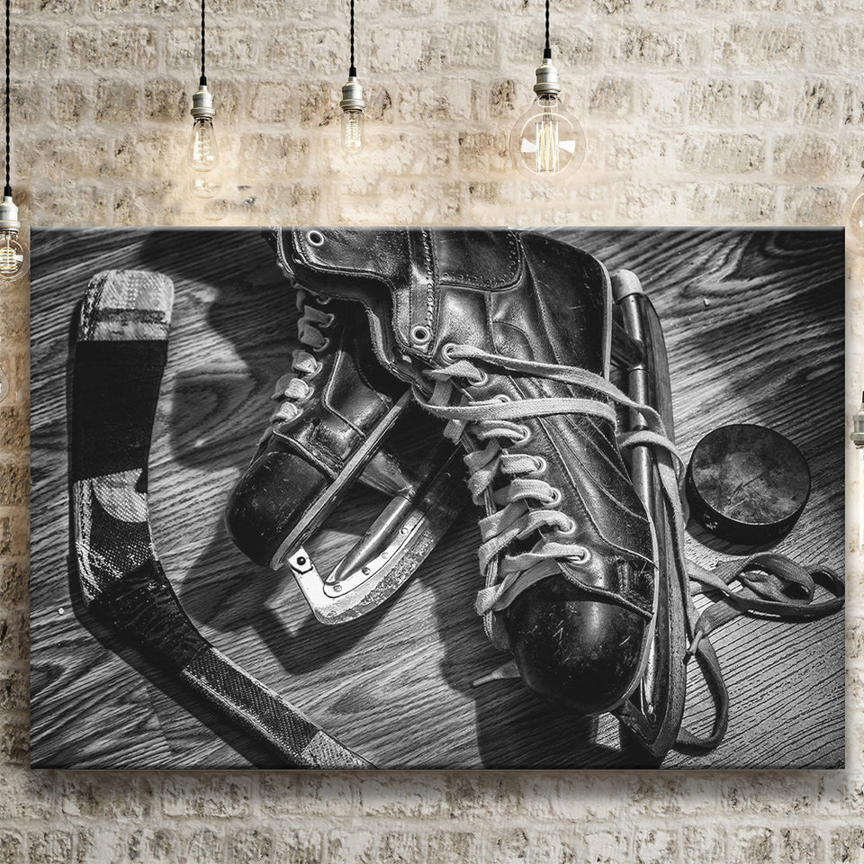 Hockey Equipment Cool Canvas Prints Wall Art Decor - Paiting Canvas, Art Prints, Wall Decor, For Sale
