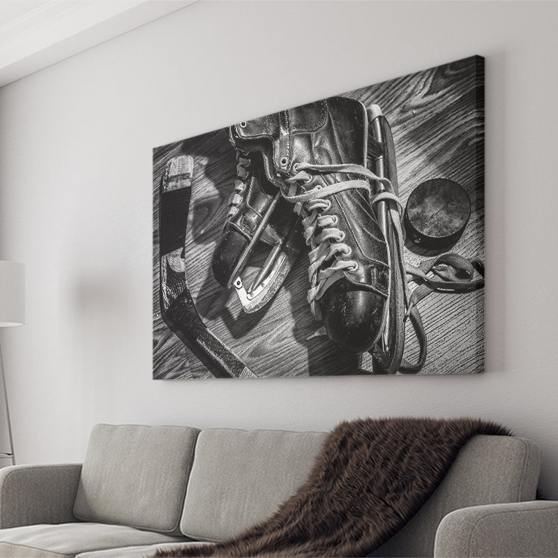 Hockey Equipment Cool Canvas Prints Wall Art Decor - Paiting Canvas, Art Prints, Wall Decor, For Sale