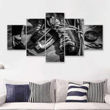 Hockey Equipment Cool 5 Piece Canvas Prints Wall Art Decor - Painting Canvas, Multi Panels