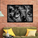 Hockey Equipment Cool Framed Art Prints Wall Decor - Painting Prints, Framed Picture, Home Decor