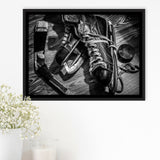 Hockey Equipment Cool Framed Canvas Prints Wall Art Decor - Paiting Canvas, Art Prints, Floating Frame