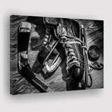 Hockey Equipment Cool Canvas Prints Wall Art Decor - Paiting Canvas, Art Prints, Wall Decor, For Sale