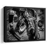 Hockey Equipment Cool Framed Canvas Prints Wall Art Decor - Paiting Canvas, Art Prints, Floating Frame