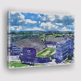 Hokies Football Stadium Lane Stadium Watercolor, Sport Art Prints Fan Gift, Canvas Prints Wall Art Decor