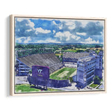 Hokies Football Stadium Lane Stadium Watercolor, Sport Art Prints Fan Gift, Framed Canvas Prints Wall Art Decor