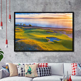Hole 17, Chambers Bay Golf Course, Golf Sport Print, Golf Lover, Framed Art Prints Home Decor
