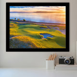 Hole 17, Chambers Bay Golf Course, Golf Sport Print, Golf Lover, Framed Art Prints Home Decor