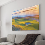 Hole 17, Chambers Bay Golf Course, Golf Art Print, Golf Lover, Canvas Prints Wall Art Decor