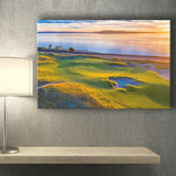 Hole 17, Chambers Bay Golf Course, Golf Art Print, Golf Lover, Canvas Prints Wall Art Decor