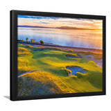 Hole 17, Chambers Bay Golf Course, Golf Sport Print, Golf Lover, Framed Art Prints Home Decor