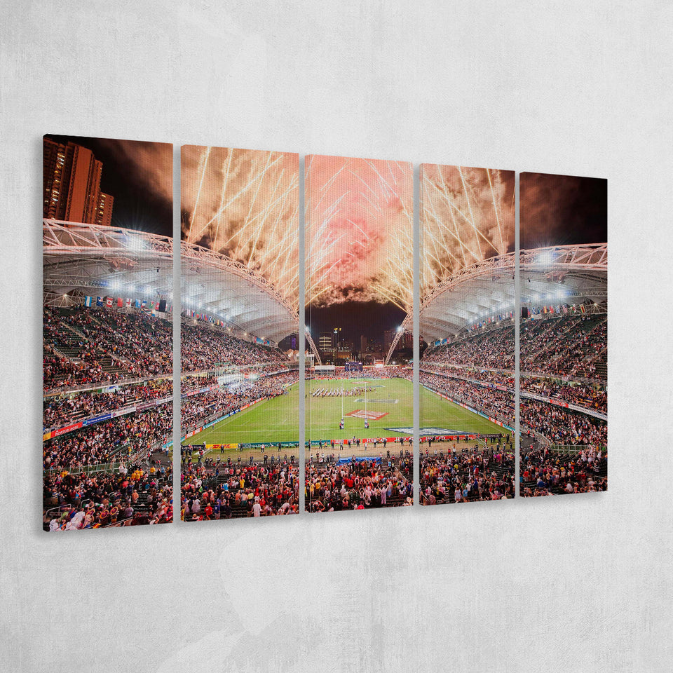 Hong Kong National Stadium, Stadium Canvas, Sport Art, Gift for him, Multi Panels B, Canvas Prints Wall Art Decor