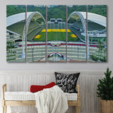 Hong Kong Rugby Stadium, Stadium Canvas, Sport Art, Gift for him, Multi Panels B, Canvas Prints Wall Art Decor