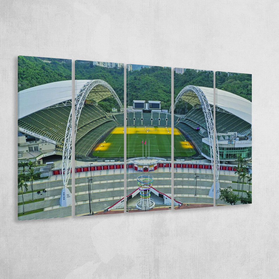 Hong Kong Rugby Stadium, Stadium Canvas, Sport Art, Gift for him, Multi Panels B, Canvas Prints Wall Art Decor