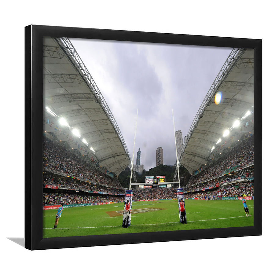 Hong Kong Stadium, Stadium Canvas, Sport Art, Gift for him, Framed Art Prints Wall Art Decor, Framed Picture