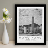 Hong Kong Black And White Art Framed Art Prints Wall Art Decor, Framed Picture