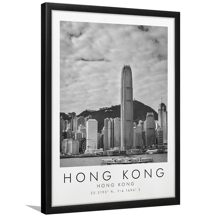 Hong Kong Black And White Art Framed Art Prints Wall Art Decor, Framed Picture