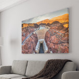 Hoover Dam Hoover Dam Dam Natural Landmarks Canvas Wall Art - Canvas Prints, Prints for Sale, Canvas Painting, Canvas On Sale