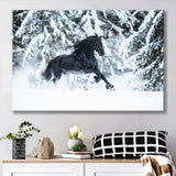 Horse Art Print Black Horse Canvas Prints Wall Art Decor - Painting Canvas,Home Decor, Ready to Hang