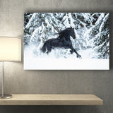 Horse Black Horse Decor Horse Print Landscape Canvas Prints Wall Art Home Decor - Painting Canvas, Ready to hang