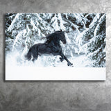 Horse Black Horse Decor Horse Print Landscape Canvas Prints Wall Art Home Decor - Painting Canvas, Ready to hang