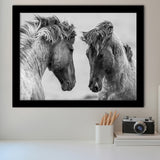 Horse Black White Horse Framed Art Prints Wall Art Decor, Framed Picture, Home Decor