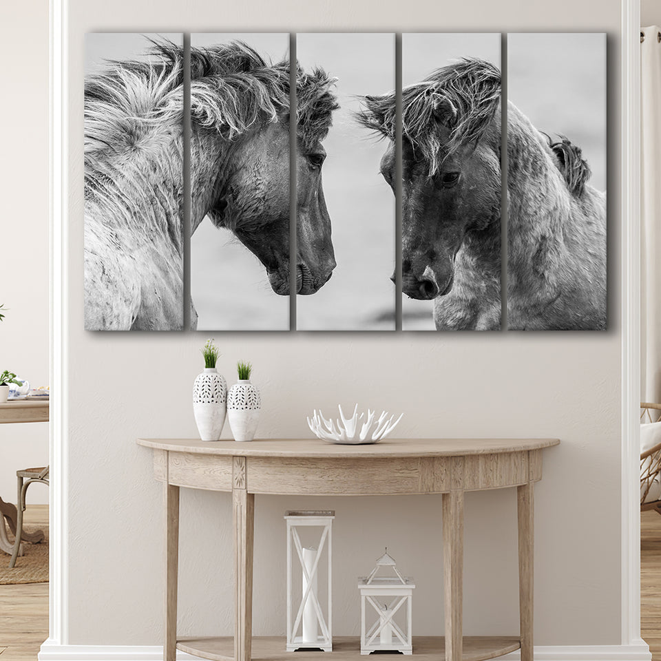 Horse Black White Horse Black And Extra Large Canvas Prints Multi Panels B Wall Art Prints Home Decor
