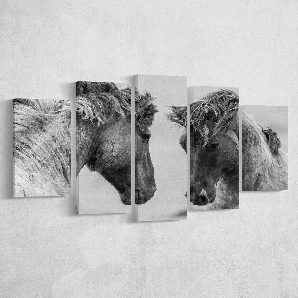 Horse Black White Horse Black And Large Canvas Prints Multi Panels Wall Art Prints Home Decor