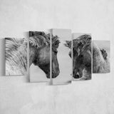 Horse Black White Horse Black And Large Canvas Prints Multi Panels Wall Art Prints Home Decor