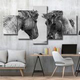 Horse Black White Horse Black And Large Canvas Prints Multi Panels Wall Art Prints Home Decor