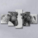 Horse Black White Horse Black And Large Canvas Prints Multi Panels Wall Art Prints Home Decor