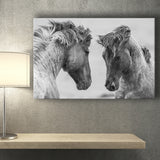 Horse Black White Horse Canvas Prints Wall Art Decor - Painting Canvas,Home Decor, Ready to Hang