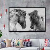 Horse Black White Horse Framed Art Prints Wall Art Decor, Framed Picture, Home Decor