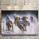 Horse Racing, Horse Racing Canvas Prints Wall Art Home Decor - Painting Canvas, Ready to hang