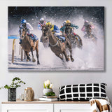 Horse Racing, Horse Racing Canvas Prints Wall Art Home Decor - Painting Canvas, Ready to hang