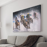 Horse Racing, Horse Racing Canvas Prints Wall Art Home Decor - Painting Canvas, Ready to hang