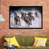 Horse Racing, Horse Racing Framed Art Prints Wall Art Decor,Black Frame, Ready to hang
