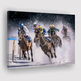 Horse Racing, Horse Racing Canvas Prints Wall Art Home Decor - Painting Canvas, Ready to hang