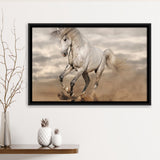 Horse Rustic Framed Canvas Prints Wall Art Decor, Framed Picture, Floating Frame