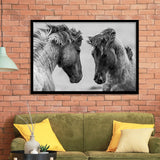 Horses Black and White Framed Art Prints Wall Decor - Painting Prints, Framed Picture, Home Decor