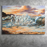 Horses Running Waves Canvas Prints Wall Art Home Decor