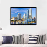 Hotels In Downtown Jacksonville Framed Wall Art Prints - Framed Prints, Prints for Sale, Framed Art